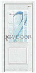 Composite   solid wood veneer door 