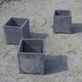 Blue limestone pots and trough