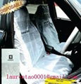 Disposable plastic car seat cover  1