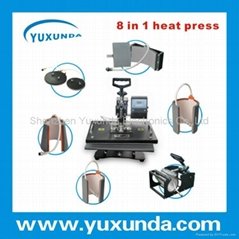 8 in 1 multifunctional combo heat press transfer machine