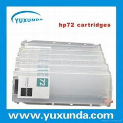 Refillable cartridge for HP72