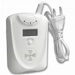 AC Powered LCD Display Carbon Monoxide Detector 