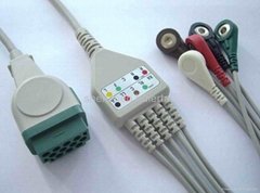 GE-Marqutte ECG cable