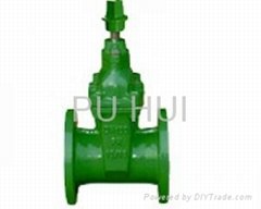 Drinking water seal gate valves elastic base for underground