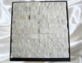 Natural white quartz stone mosaic