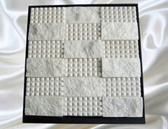 Natural white quartz stone mosaic