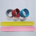 custom silicone slap wristband eco-friendly harmless 1