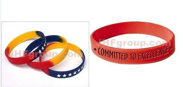 custom silicone slap wristband eco-friendly harmless 3