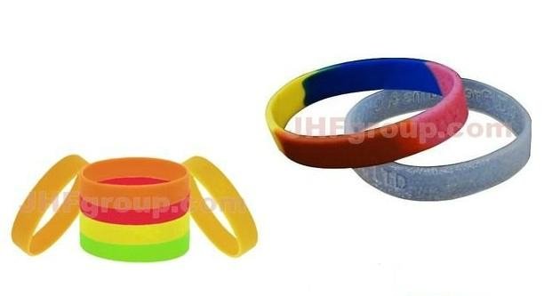 custom silicone slap wristband eco-friendly harmless 4