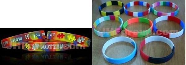 custom silicone slap wristband eco-friendly harmless 5