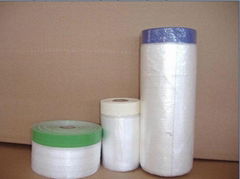 Pre-taped masking film 