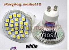 5050SMD 24leds 450Lm 4.5-5W Gu10 High Power LED light  