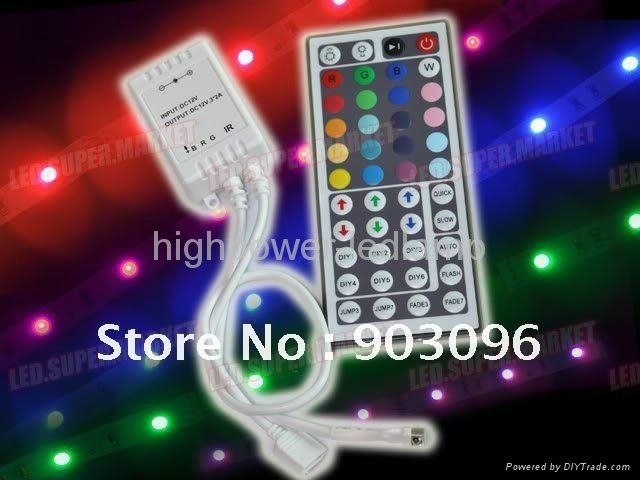 Wireless 44 - key DC 5V IR Remote Controllers For RGB LED Strip Light