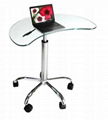 PJS316(Glass Laptop Stand with Metal Frame) 1