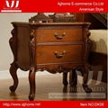 American style antique solid wood nightstand 1