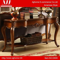 classic American wooden console table