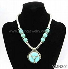 Fashion Chunky Turquoise Necklace