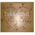 jigsaw puzzle die---Heart-8pcs, 23.8mm