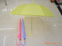 21"straight student plastic transparent umbrella