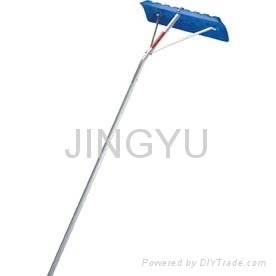 New Telescopic snow pusher for the roof Alu pole and Plastic shovel 3