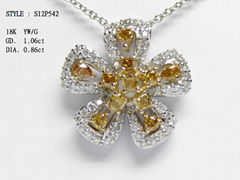 18K DIAMOND PENDANT