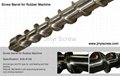screw and barrels for Rubber processing machine 1