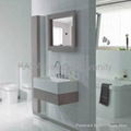 Solid wood modern bathroom vanity