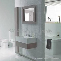 Solid wood modern bathroom vanity cabinet YN-6805