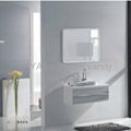 Solid wood modern bathroom vanity cabinet BS-8809 1