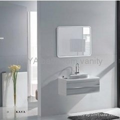 Solid wood modern bathroom vanity cabinet BS-8809