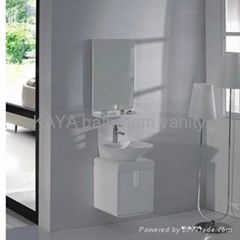 Solid wood modern bathroom vanity cabinet KL-5803