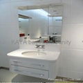 Solid wood modern bathroom vanity cabinet K2090 1