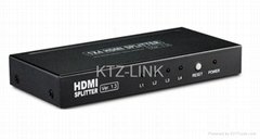 HDMI Splitter 1 input 4 outputs ver1.3 support 3D 1080P
