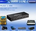 1080p hdmi matrix switcher with CE,FCC 3