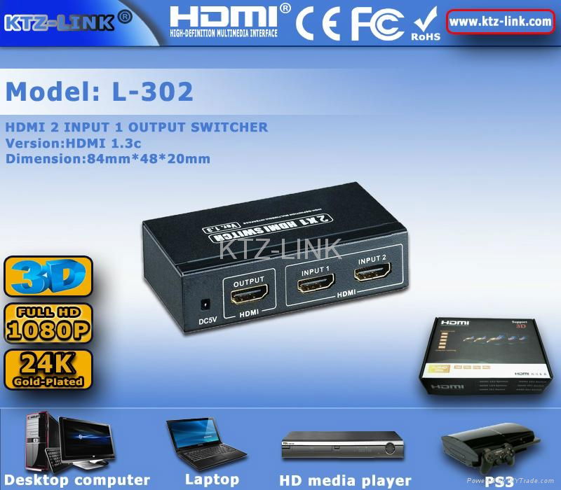 3D HDMI 3*1 ,4*1 Switcher !Hot Sale 3