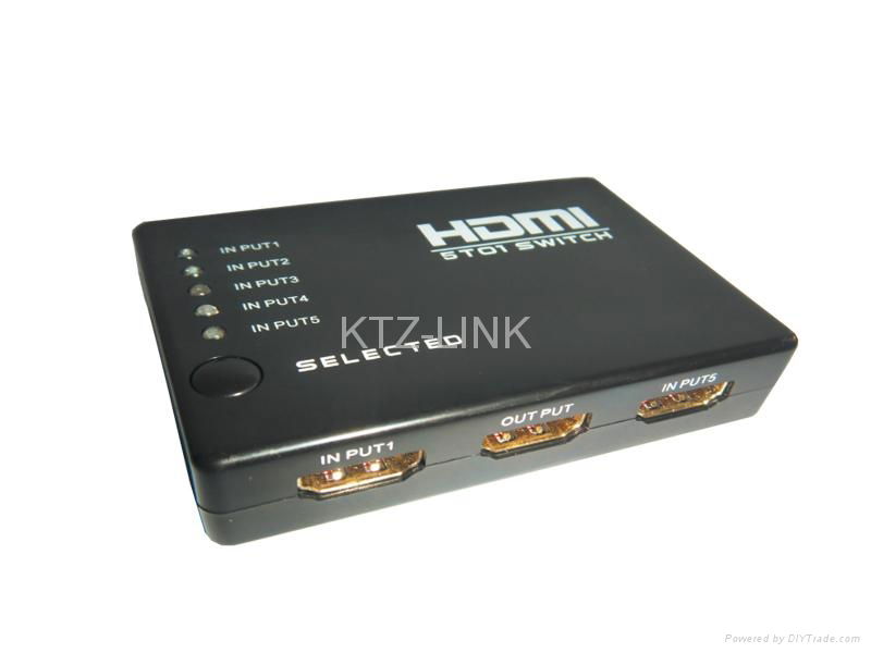 3D HDMI 5*1 Matrix with Plastic shell