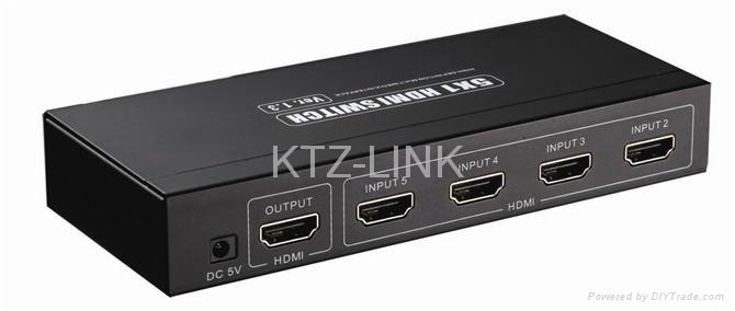 MINI HDMI Switcher 5 to 1 3D supported 5 in 1 out