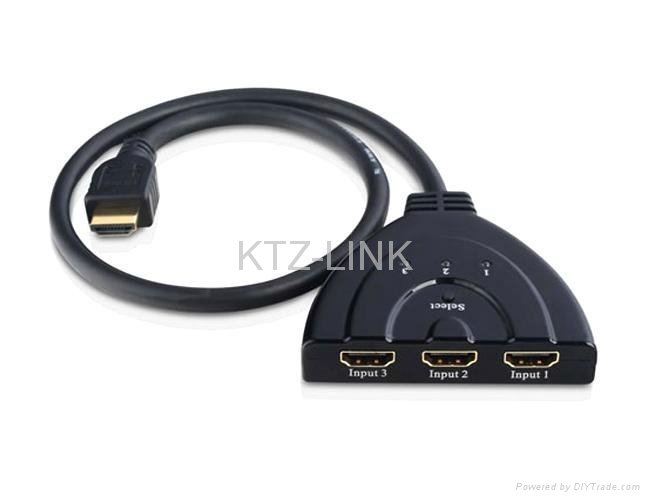 3*1 hdmi switcher with HDMI Cable