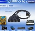 3*1 hdmi switcher with HDMI Cable 2