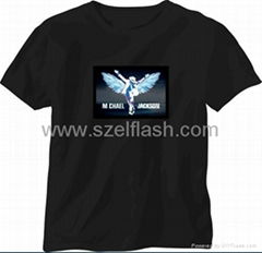 led music t-shirt