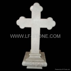 cross design tombstone for grave