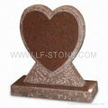 heart shape granite headstone/monument/gravestone/tombstone 3