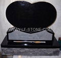 heart shape granite headstone/monument/gravestone/tombstone 4