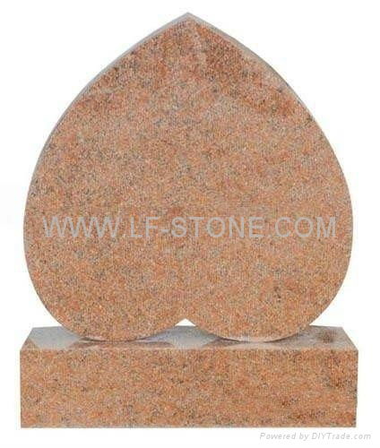 heart shape granite headstone/monument/gravestone/tombstone 5