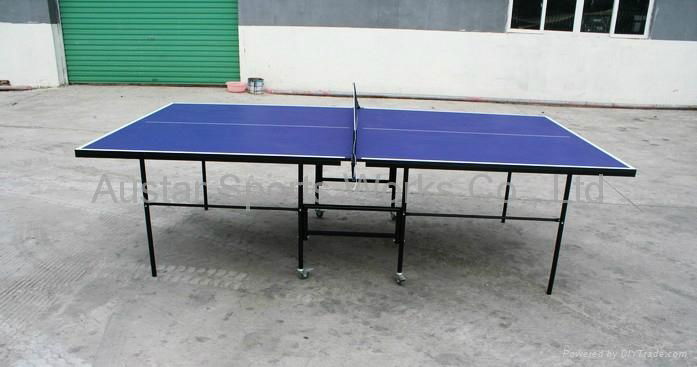 table tennis table as-901 round leg 1'' wheels