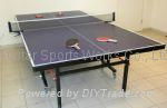 table tennis table as-201 square leg 3'' wheels 