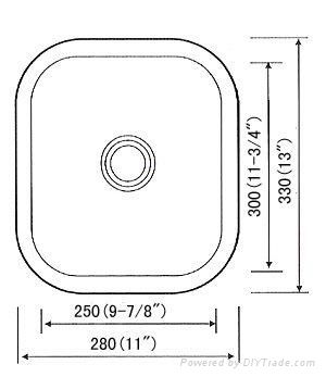 Small single basin kitchen sink, stainless steel sink 2