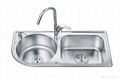 Round and Rectangular kitchen sink 1