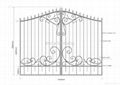 good design upscale wrought iron gate 4