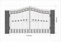 good design upscale wrought iron gate 5